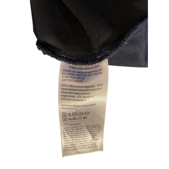 Calvin Klein Men’s Logo Quarter Zip. Short Sleeve. Sapphire Size Large - Picture 10 of 10